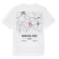 Hohegeiß, Forst karta t-shirt