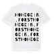 Hohegeiß, Forst ordlek t-shirt