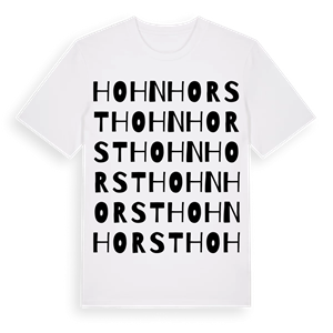 Hohnhorst ordlek t-shirt – ekologisk bomull t-shirt från Pinshirt