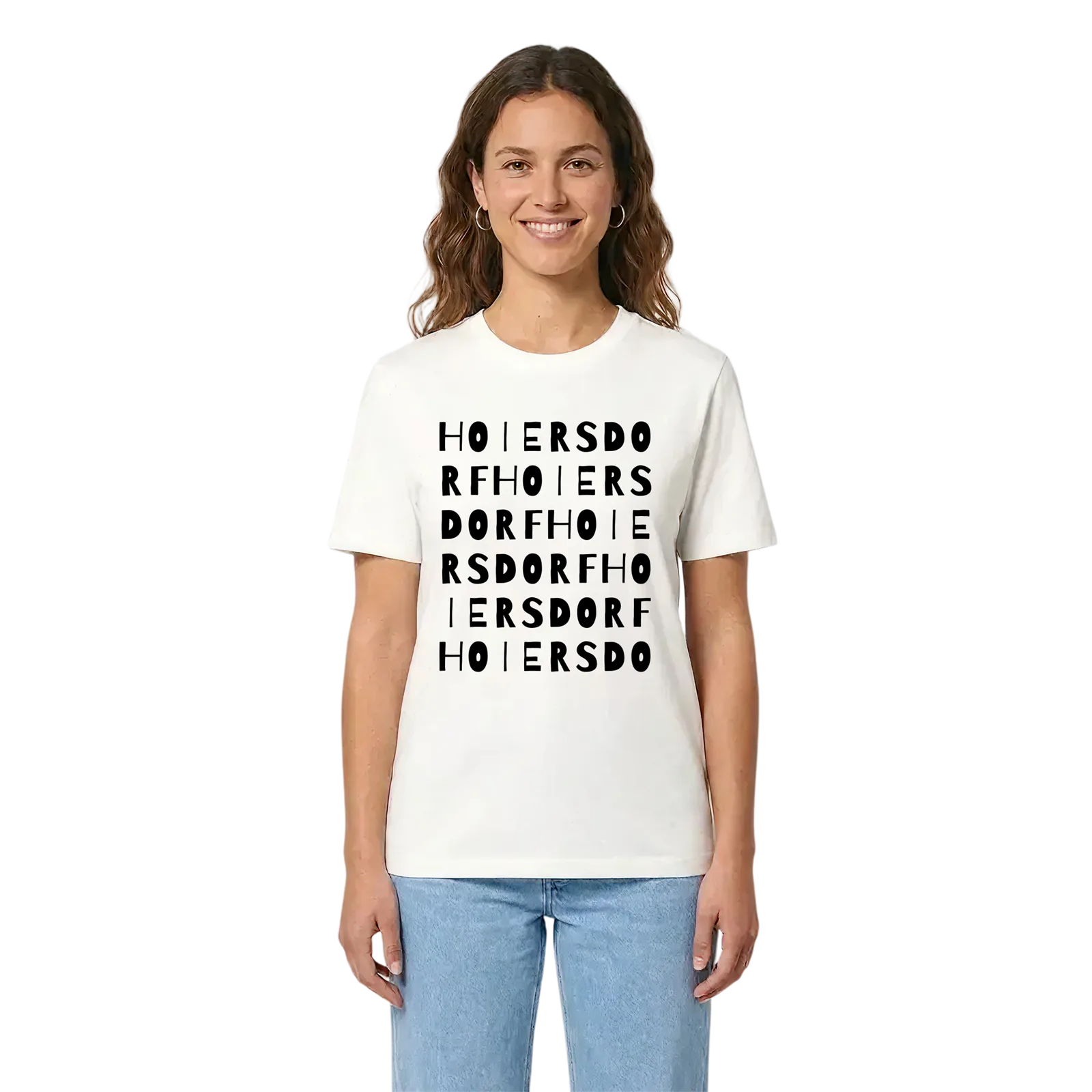 Hoiersdorf ordlek t-shirt – White, i miljö