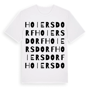 Hoiersdorf ordlek t-shirt – ekologisk bomull t-shirt från Pinshirt