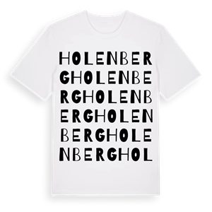 Holenberg ordlek t-shirt – ekologisk bomull t-shirt från Pinshirt