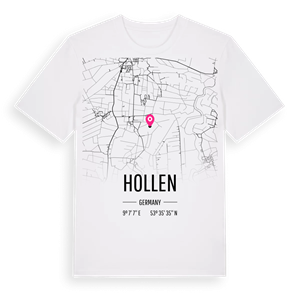 Hollen karta t-shirt – ekologisk bomull t-shirt från Pinshirt