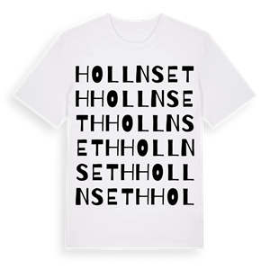 Hollnseth ordlek t-shirt – ekologisk bomull t-shirt från Pinshirt