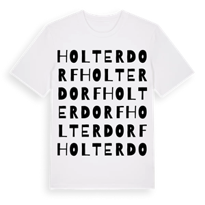 Holterdorf ordlek t-shirt – ekologisk bomull t-shirt från Pinshirt