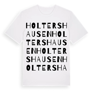 Holtershausen ordlek t-shirt – ekologisk bomull t-shirt från Pinshirt