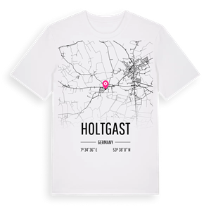 Holtgast karta t-shirt – ekologisk bomull t-shirt från Pinshirt