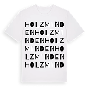 Holzminden ordlek t-shirt – ekologisk bomull t-shirt från Pinshirt
