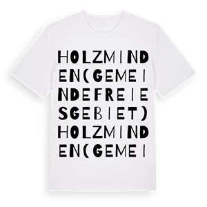 Holzminden (gemeindefreies Gebiet) ordlek t-shirt – ekologisk bomull t-shirt från Pinshirt