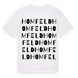Homfeld ordlek t-shirt – ekologisk bomull t-shirt från Pinshirt