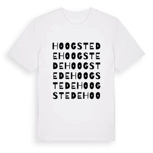 Hoogstede ordlek t-shirt – ekologisk bomull t-shirt från Pinshirt