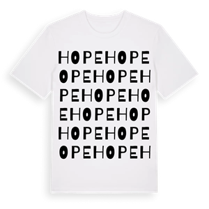 Hope ordlek t-shirt – ekologisk bomull t-shirt från Pinshirt