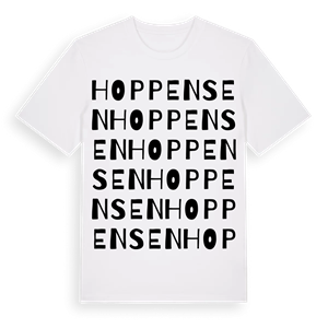 Hoppensen ordlek t-shirt – ekologisk bomull t-shirt från Pinshirt