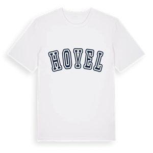 Hoyel college t-shirt – ekologisk bomull t-shirt från Pinshirt