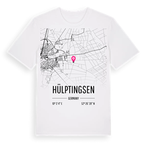 Hülptingsen karta t-shirt – ekologisk bomull t-shirt från Pinshirt