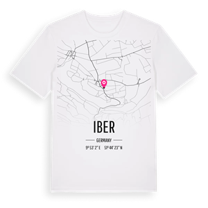 Iber karta t-shirt – ekologisk bomull t-shirt från Pinshirt
