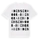 Idensermoor-Niengraben ordlek t-shirt
