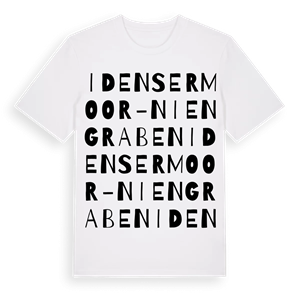 Idensermoor-Niengraben ordlek t-shirt – ekologisk bomull t-shirt från Pinshirt