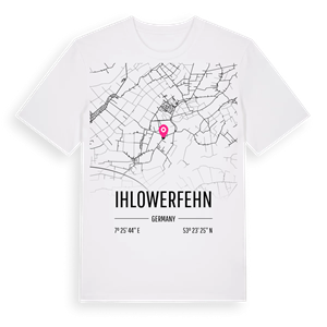 Ihlowerfehn karta t-shirt – ekologisk bomull t-shirt från Pinshirt
