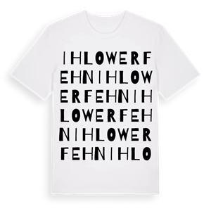 Ihlowerfehn ordlek t-shirt – ekologisk bomull t-shirt från Pinshirt