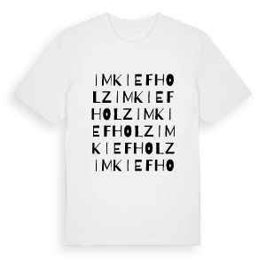 Im Kiefholz ordlek t-shirt – ekologisk bomull t-shirt från Pinshirt