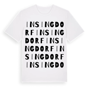 Insingdorf ordlek t-shirt – ekologisk bomull t-shirt från Pinshirt