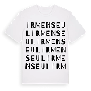 Irmenseul ordlek t-shirt – ekologisk bomull t-shirt från Pinshirt