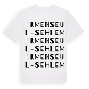 Irmenseul-Sehlem ordlek t-shirt – ekologisk bomull t-shirt från Pinshirt