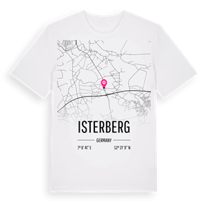 Isterberg karta t-shirt – ekologisk bomull t-shirt från Pinshirt