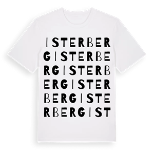 Isterberg ordlek t-shirt – ekologisk bomull t-shirt från Pinshirt