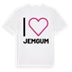 Jag älskar Jemgum t-shirt stort tryck