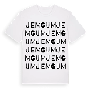 Jemgum ordlek t-shirt – ekologisk bomull t-shirt från Pinshirt