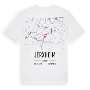 Jerxheim karta t-shirt – ekologisk bomull t-shirt från Pinshirt