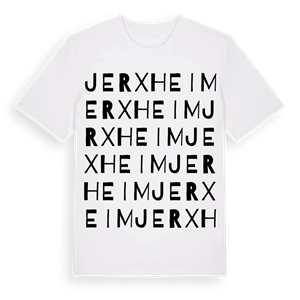 Jerxheim ordlek t-shirt – ekologisk bomull t-shirt från Pinshirt