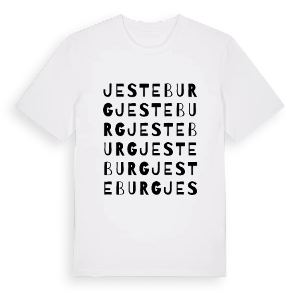 Jesteburg ordlek t-shirt – ekologisk bomull t-shirt från Pinshirt