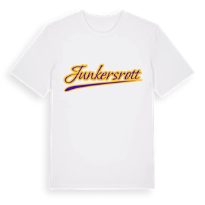 Junkersrott baseball t-shirt – ekologisk bomull t-shirt från Pinshirt