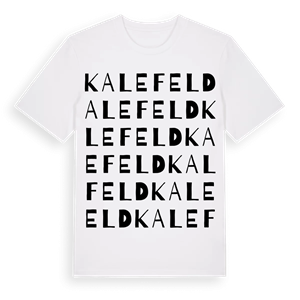 Kalefeld ordlek t-shirt – ekologisk bomull t-shirt från Pinshirt