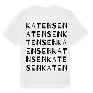 Katensen ordlek t-shirt – ekologisk bomull t-shirt från Pinshirt
