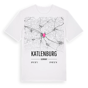 Katlenburg karta t-shirt – ekologisk bomull t-shirt från Pinshirt