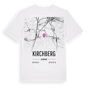 Kirchberg karta t-shirt – ekologisk bomull t-shirt från Pinshirt