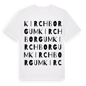 Kirchborgum ordlek t-shirt – ekologisk bomull t-shirt från Pinshirt