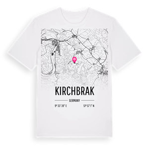 Kirchbrak karta t-shirt – ekologisk bomull t-shirt från Pinshirt