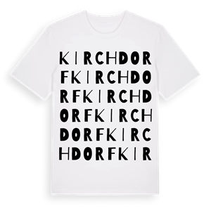 Kirchdorf ordlek t-shirt – ekologisk bomull t-shirt från Pinshirt