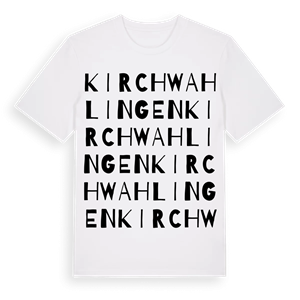 Kirchwahlingen ordlek t-shirt – ekologisk bomull t-shirt från Pinshirt