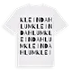 Klein Dahlum ordlek t-shirt