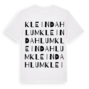 Klein Dahlum ordlek t-shirt – ekologisk bomull t-shirt från Pinshirt