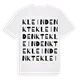 Klein Denkte ordlek t-shirt