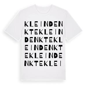 Klein Denkte ordlek t-shirt – ekologisk bomull t-shirt från Pinshirt