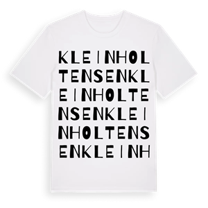 Klein Holtensen ordlek t-shirt – ekologisk bomull t-shirt från Pinshirt