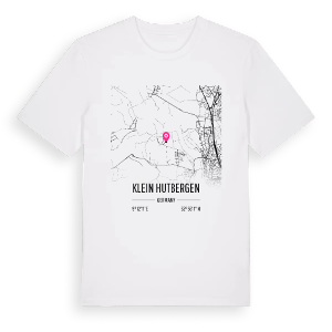 Klein Hutbergen karta t-shirt – ekologisk bomull t-shirt från Pinshirt